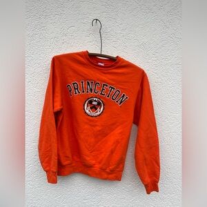 Princeton University Sweatshirt Orange size Small